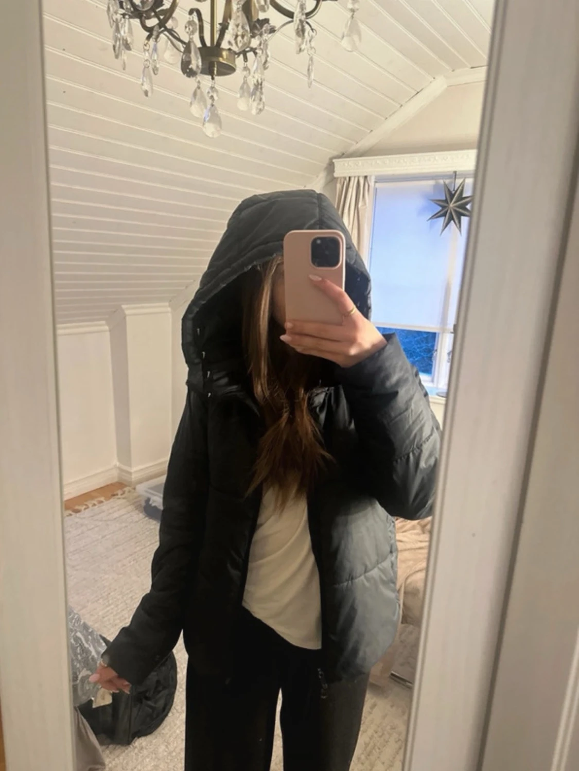 Svart pufferjacka från Nike - 1