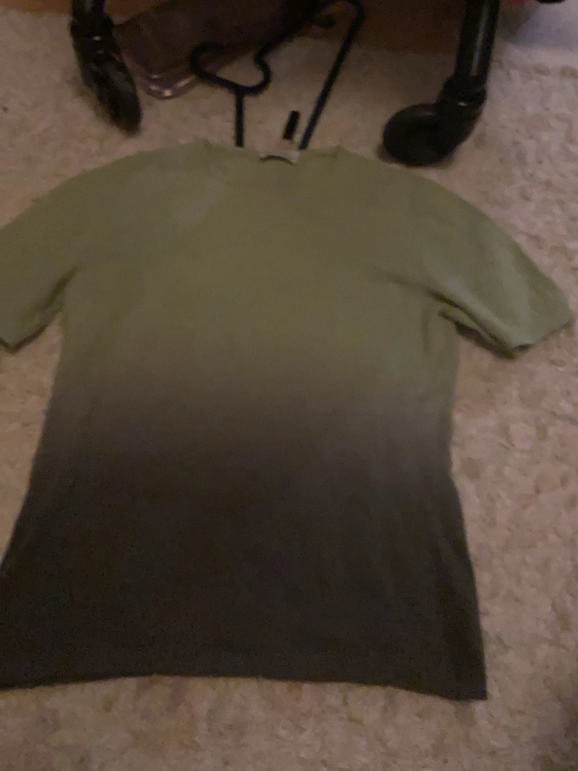 Grön och grå stickad tröja Alessia