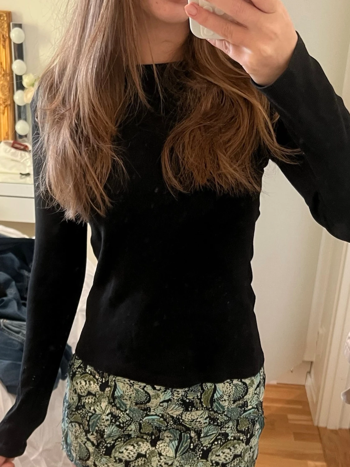 Svart långärmad tröja  - 1