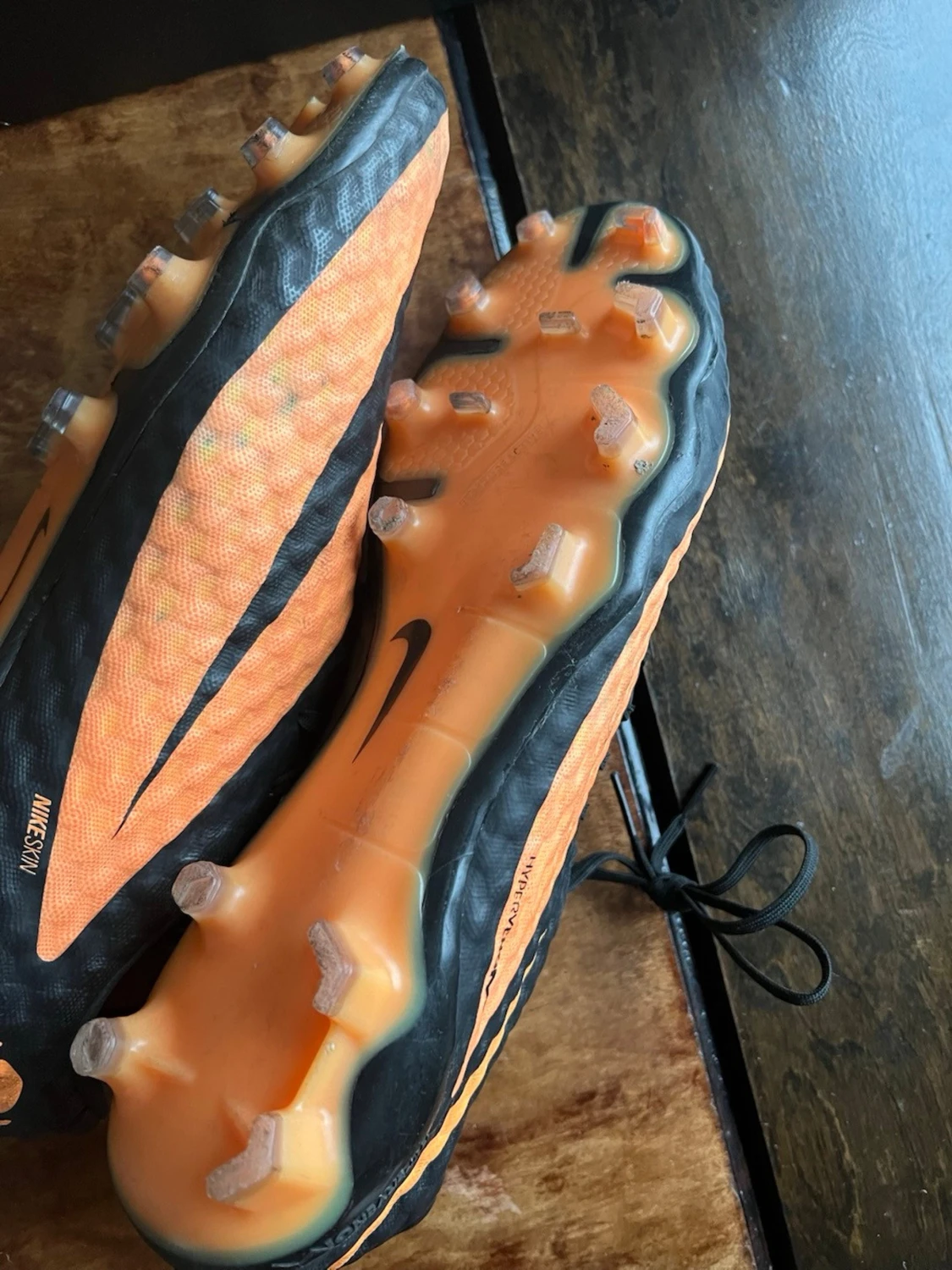 Nike Hypervenom fotbollsskor orange/svart - 3