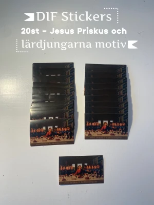 stickers Jesus Priskus - 20st stickers med Jesus Priskus och lärdjungarna