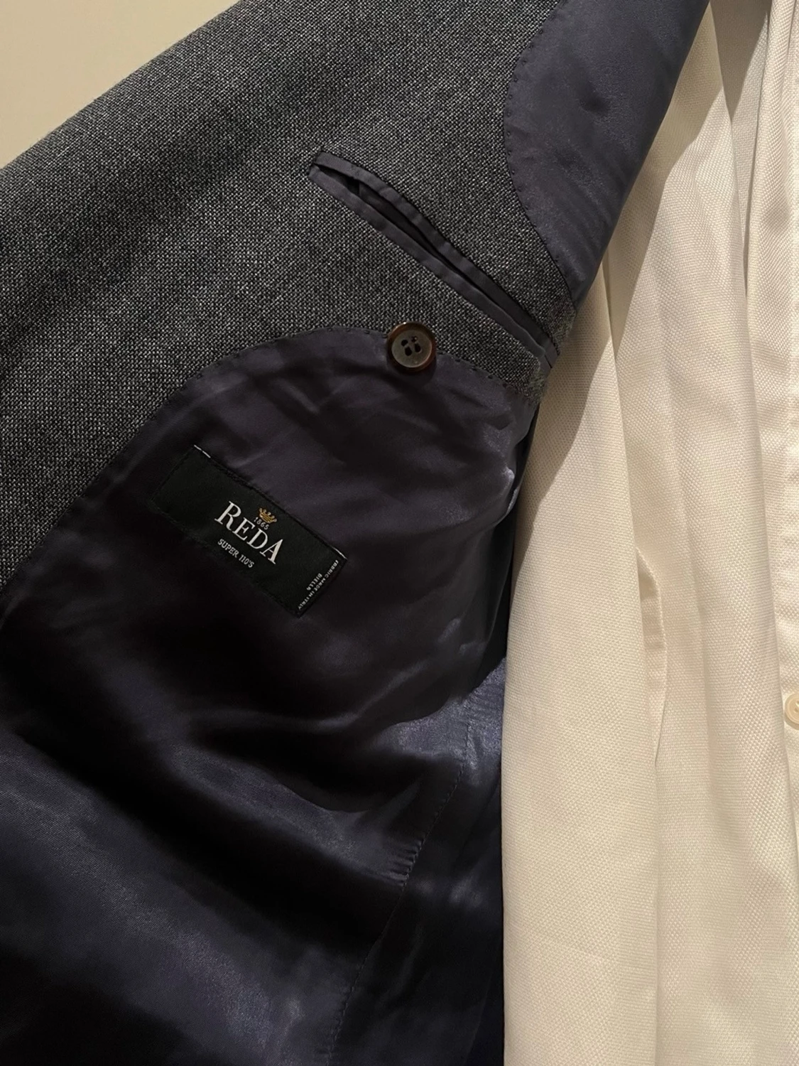 Grå kavaj från Reda Super 110s - 3