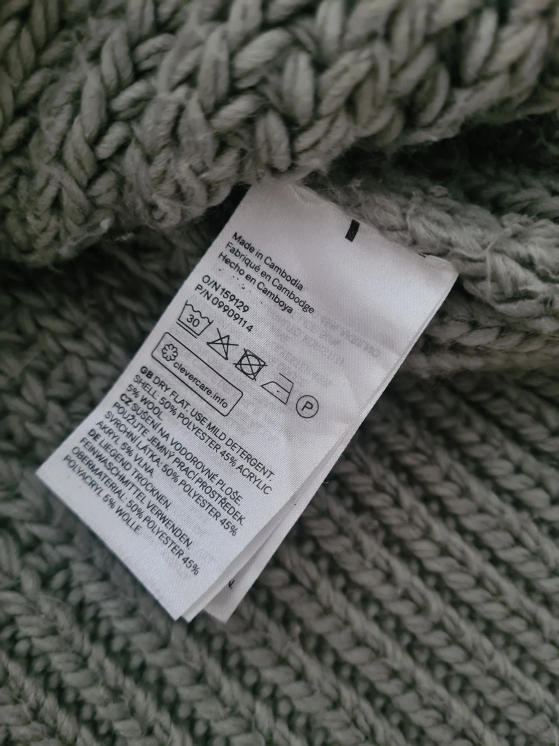 Grön stickad polotröja från H&M - 4