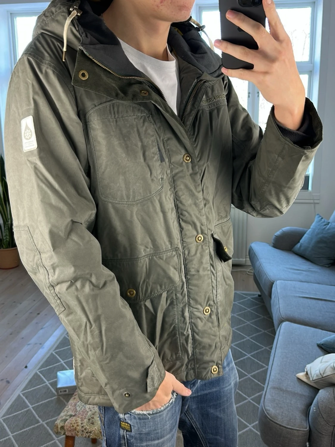 Parkas jacka olivgrön