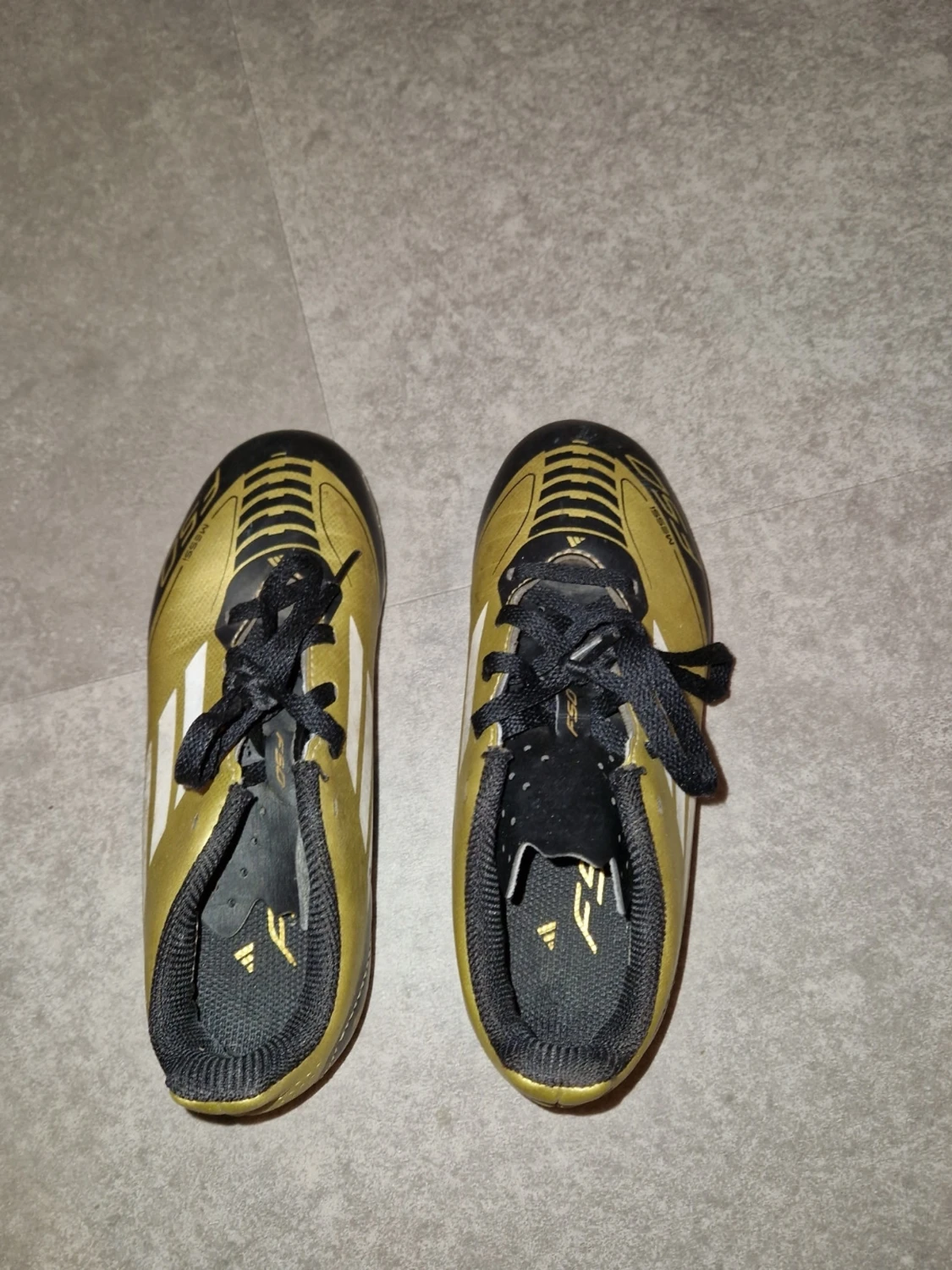 Adidas F50 Messi barn fotbollsskor guld - 1