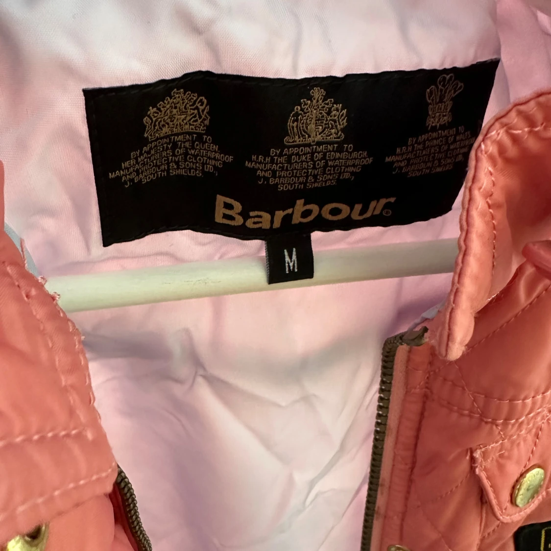 Rosa quiltad jacka från Barbour M - 1