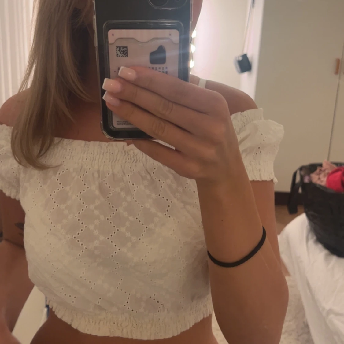 Vit offshoulder blus - 1