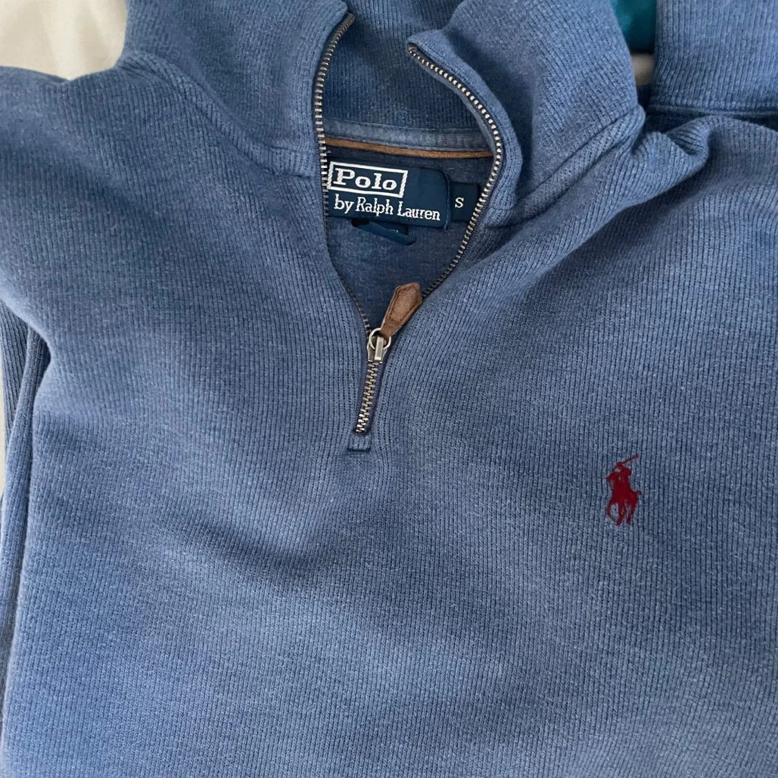 Blå half zip tröja från Polo Ralph Lauren - 1