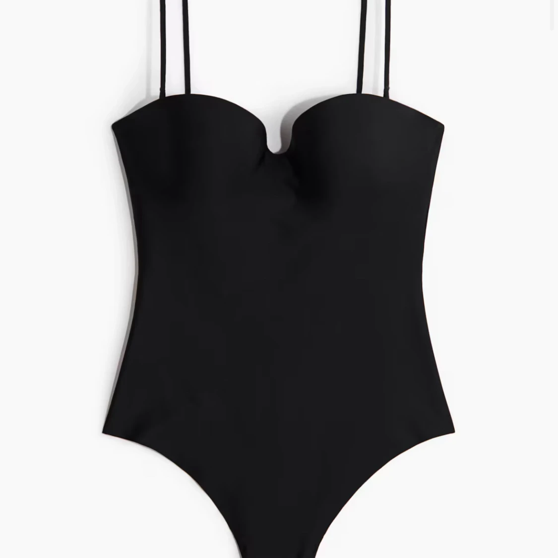 Svart  body med smala axelband