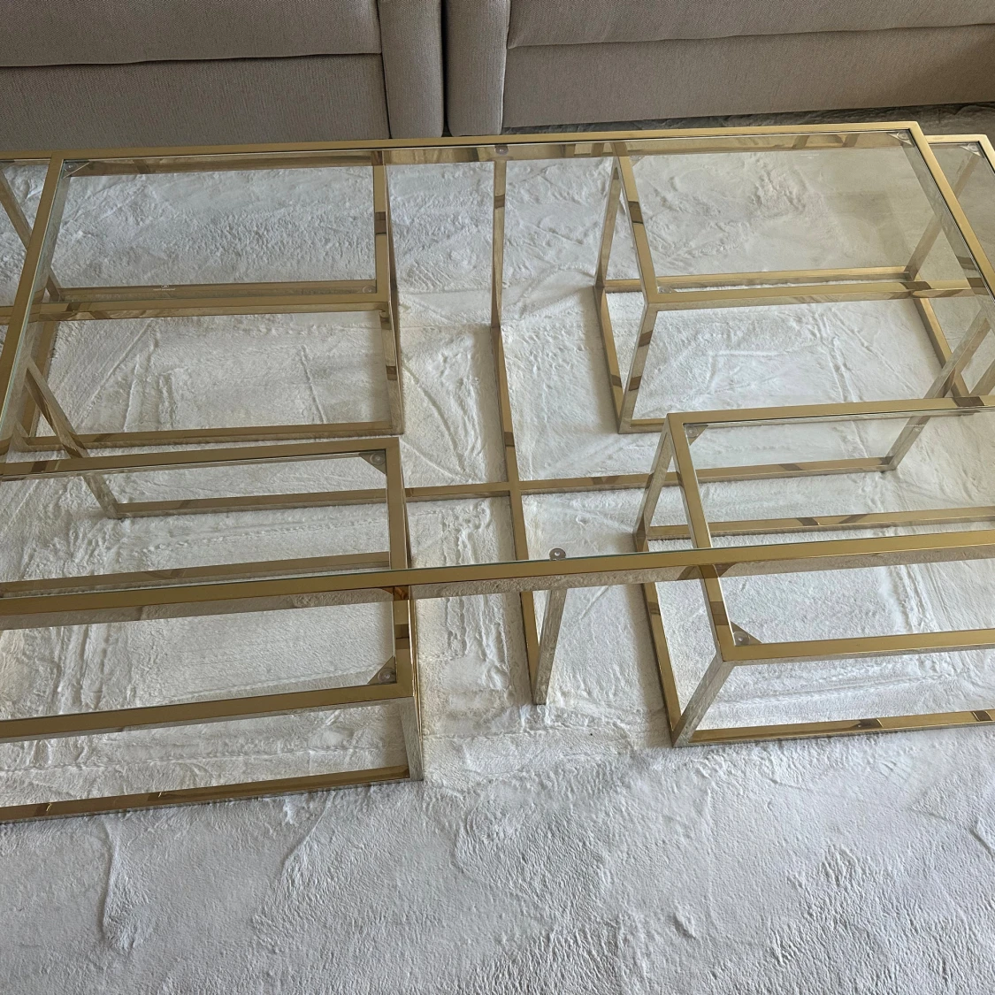 Soffbord med 4 sidobord  - 2