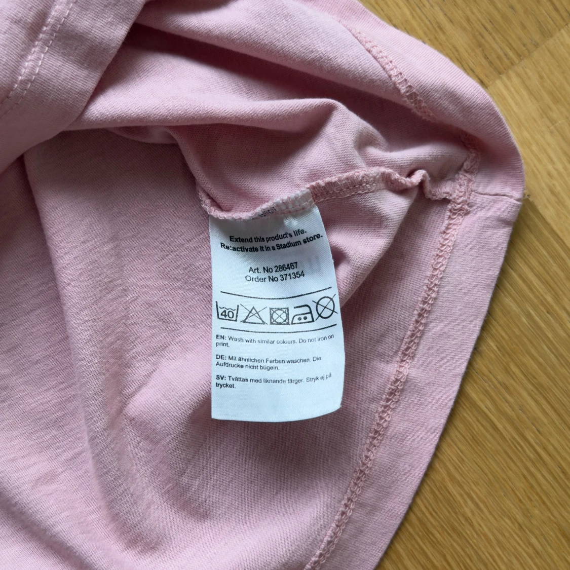 Ljusrosa t-shirt från SOC i bomull - 3