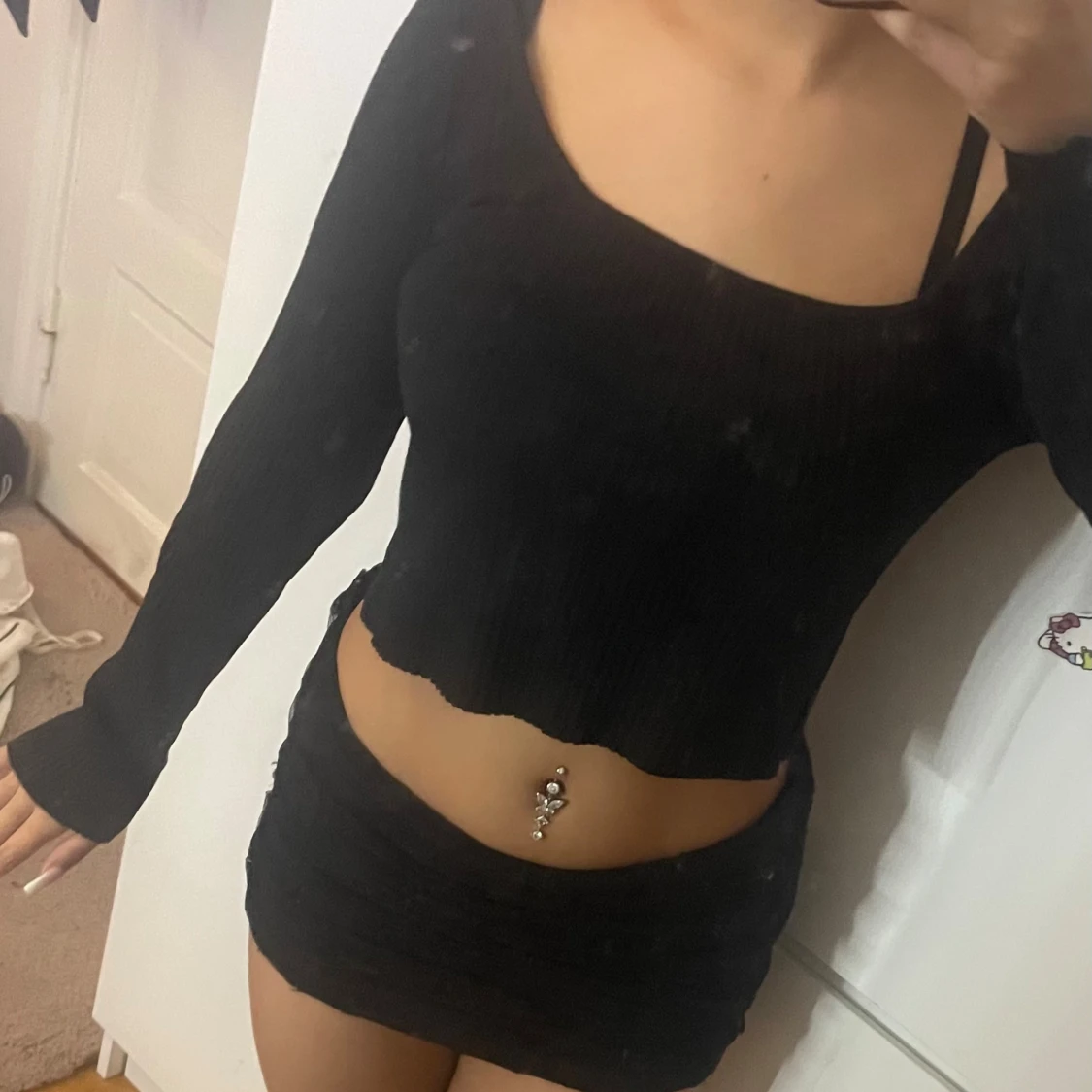 Svart långärmad  - 1