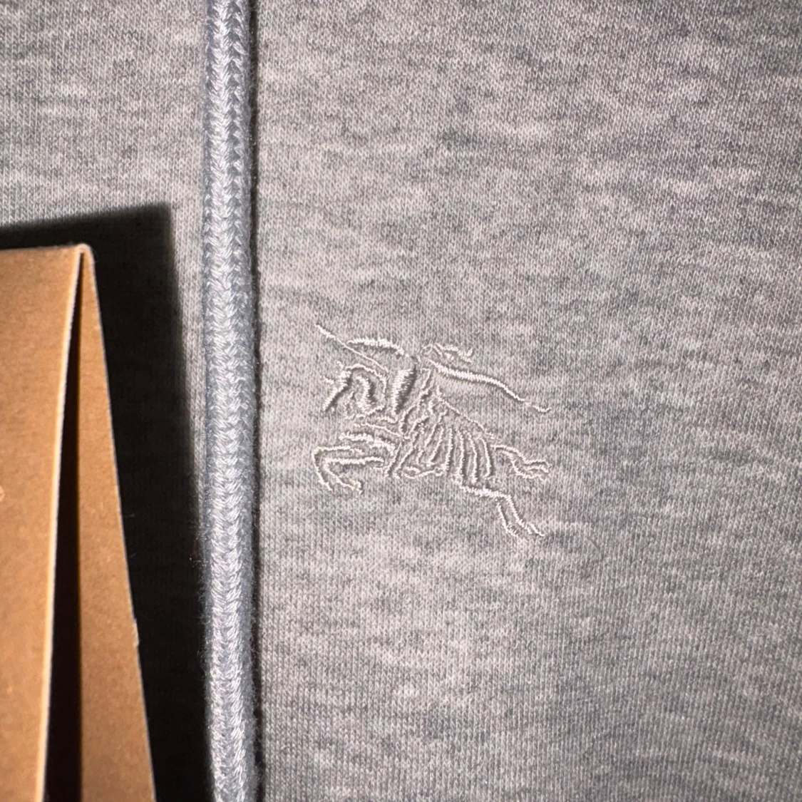 Grå Burberry hoodie med dragkedja - 4