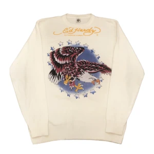 Ed hardy stickad tröja - En stickad tröja/sweatshirt från Ed hardy, sitter som en storlek L. 