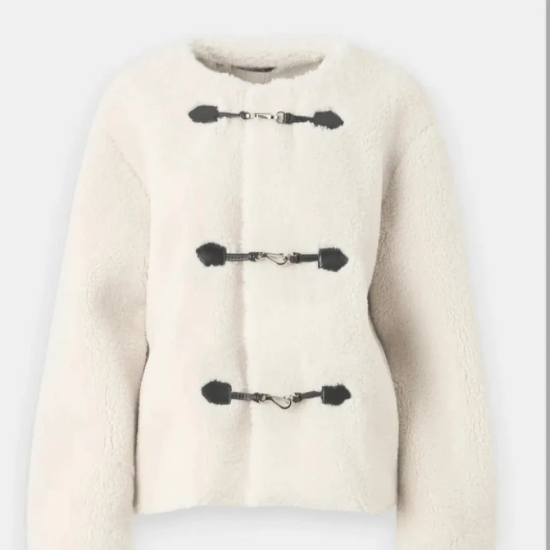 Beige teddyjacka från Gina Tricot - 1