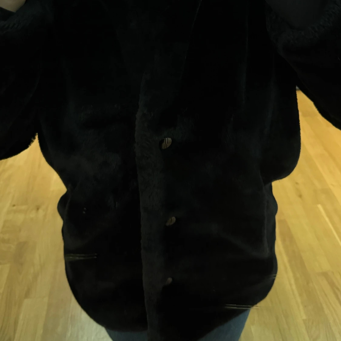 Svart pälsjacka från Millenium, S - 1