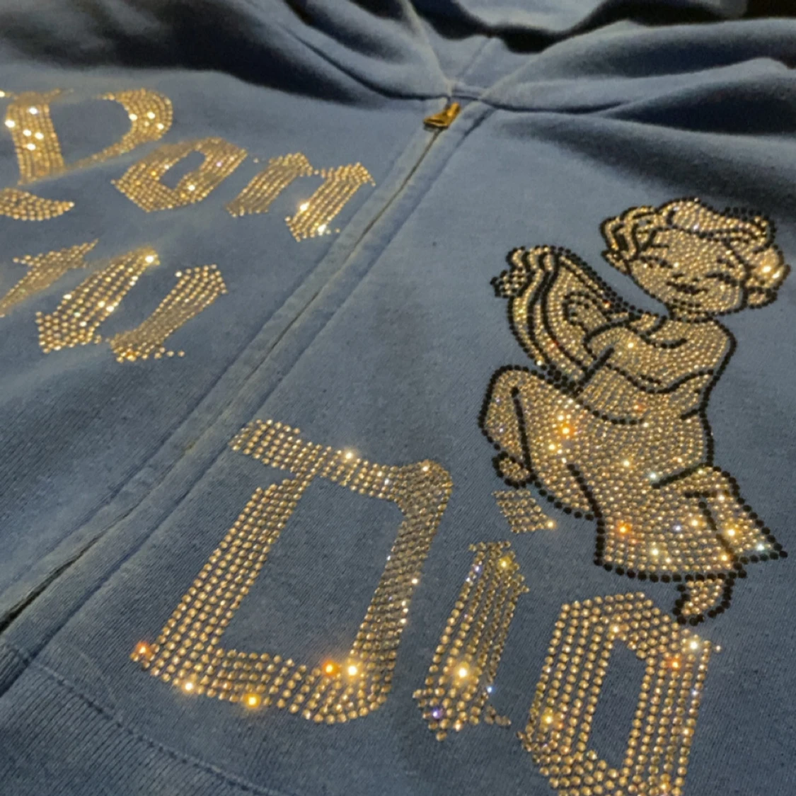 Blå Von Studio hoodie  - 1