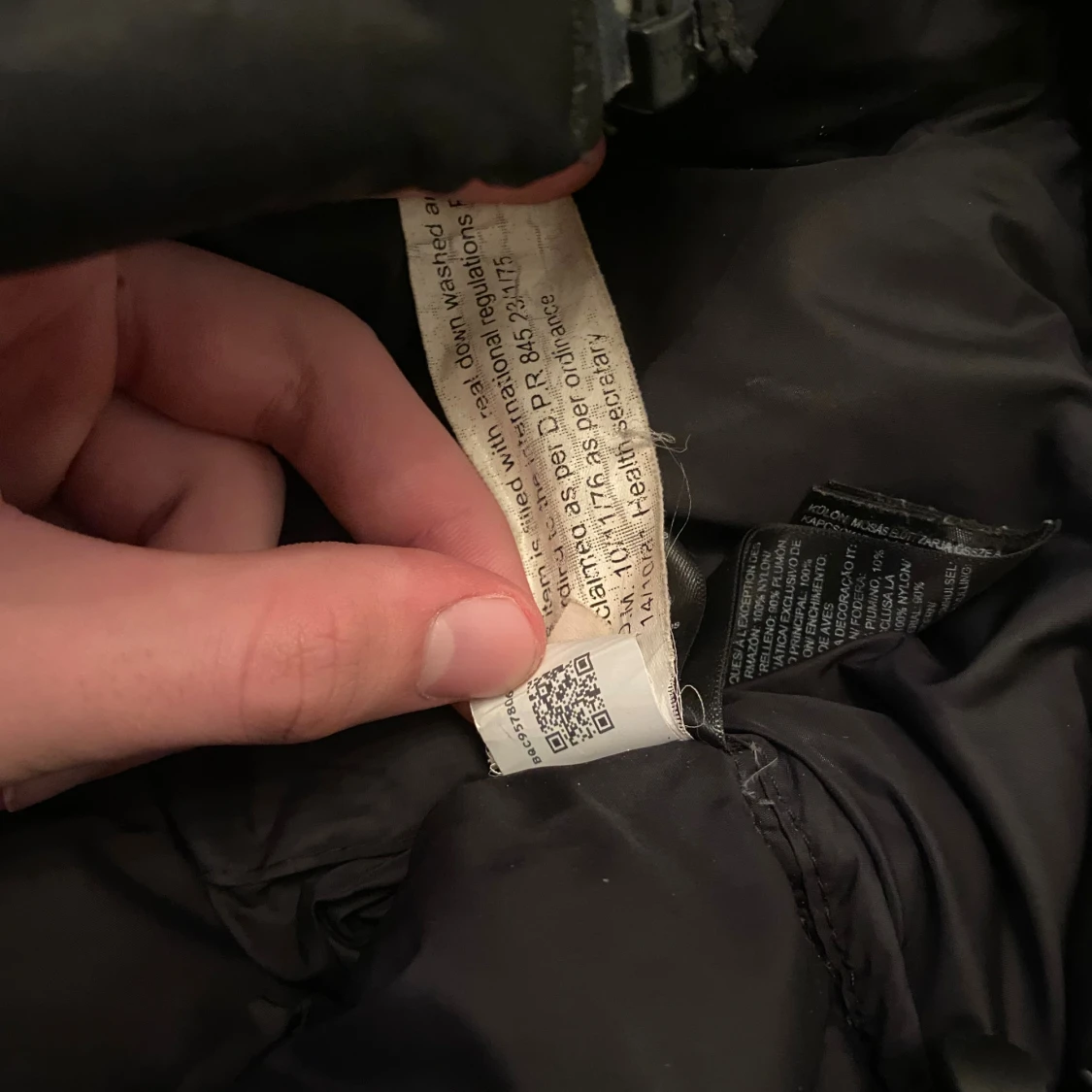 Svart dunjacka från The North Face S - 4