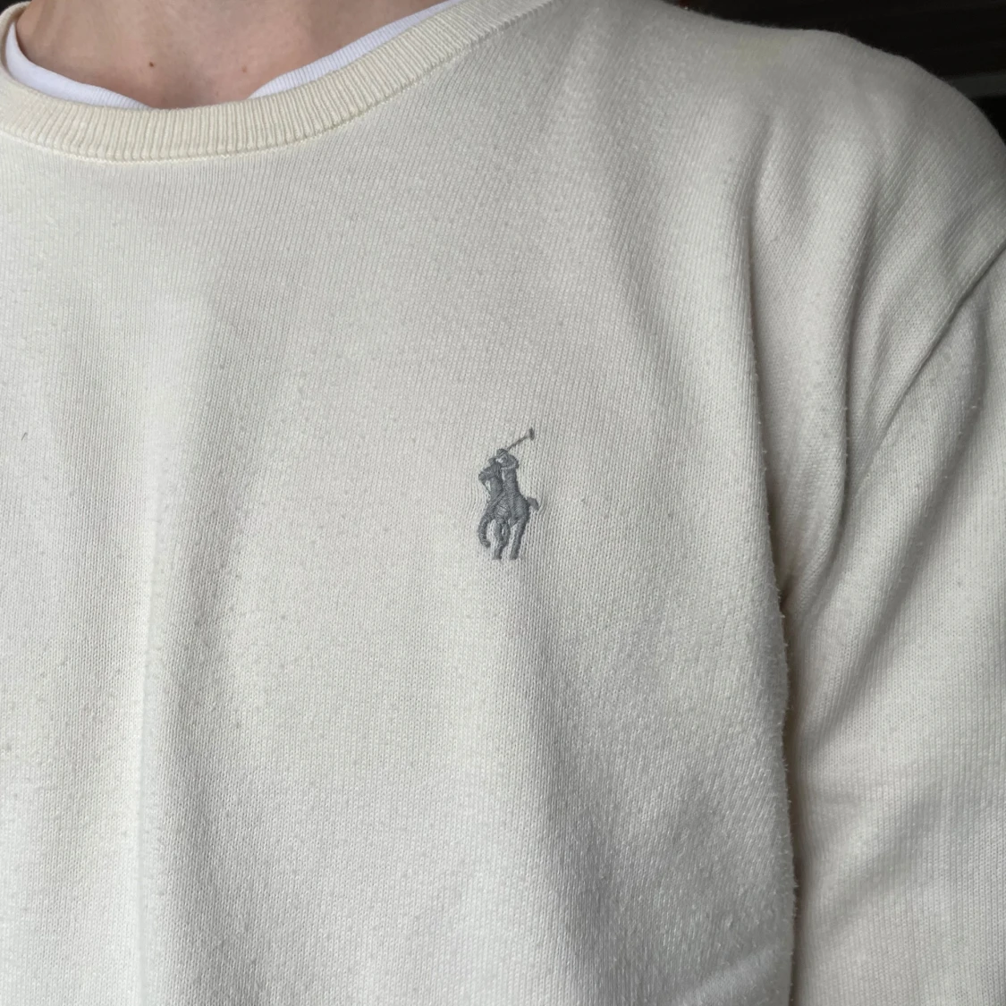 Vit stickad tröja från Ralph Lauren - 3