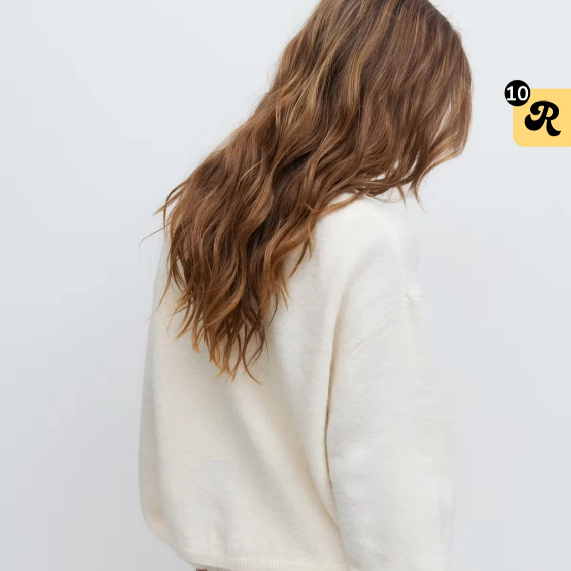 Vit kofta med v-ringning från Adoore - 1