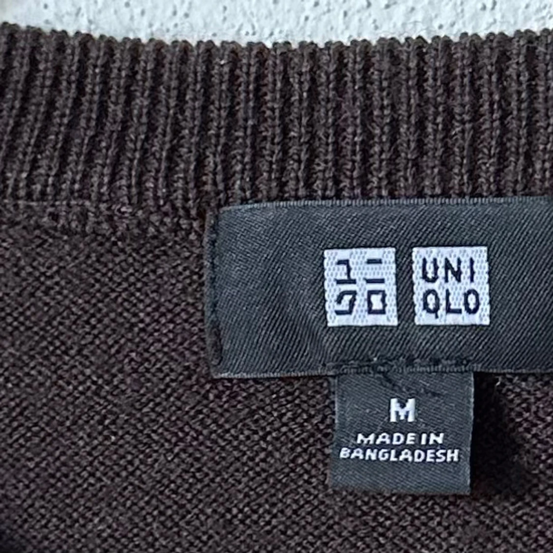 Mörkbrun ulltröja från Uniqlo, M - 2