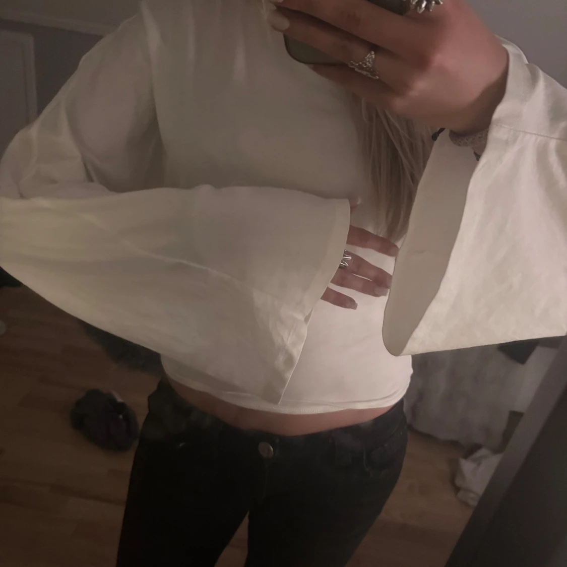 Vit långärmad topp från 157 - 1