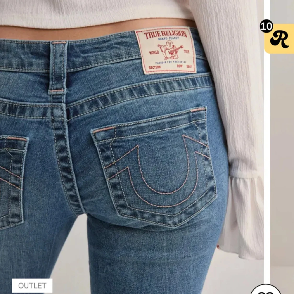 Blå bootcut jeans från True Religion