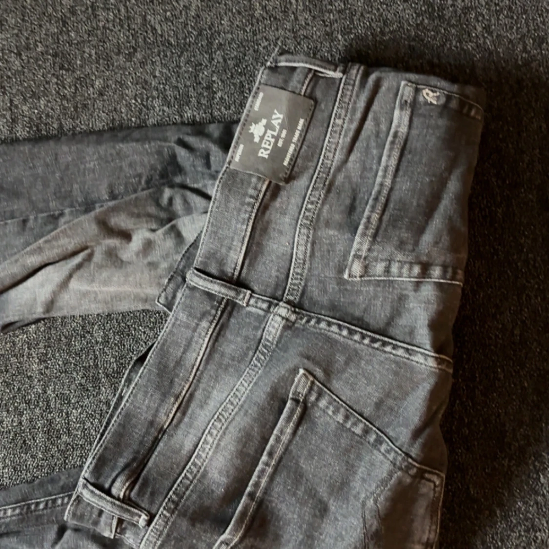 Grå Replay jeans straight fit - 4
