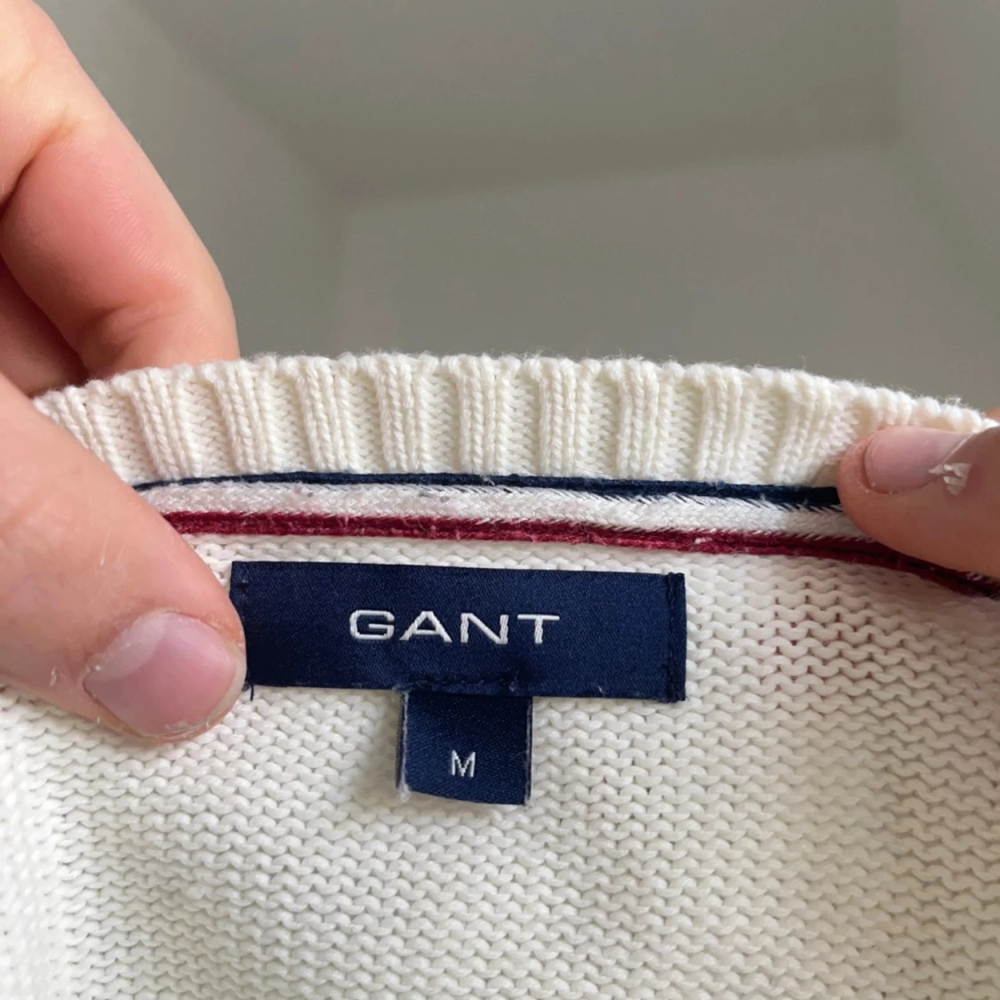 Gant tröja vit/ beige i storlek M - 4