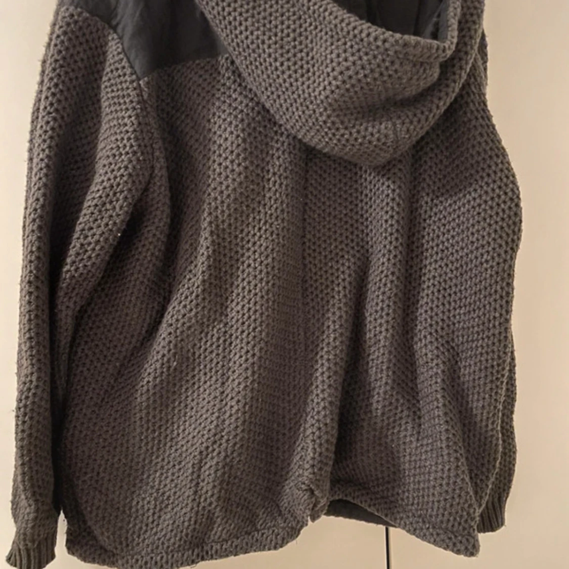 Grågrön kofta med huva för herr, storlek XL, Originals - 2