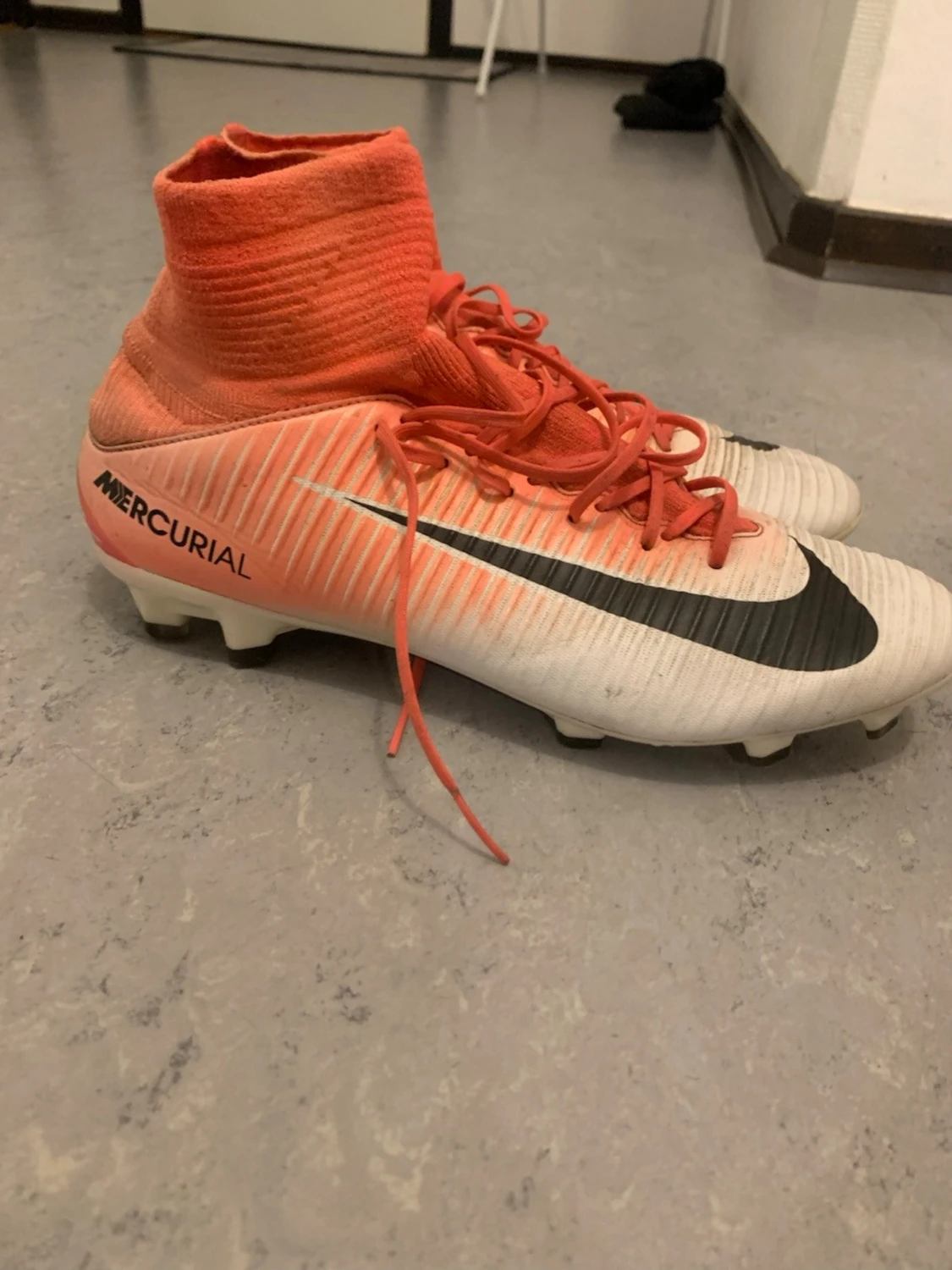 Nike Mercurial fotbollsskor orange/vit - 2