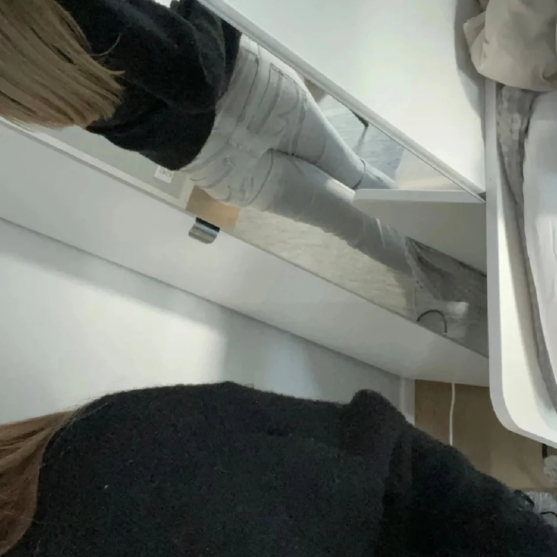 Grå jeans från l.t.b i boot cut model low waist - 1