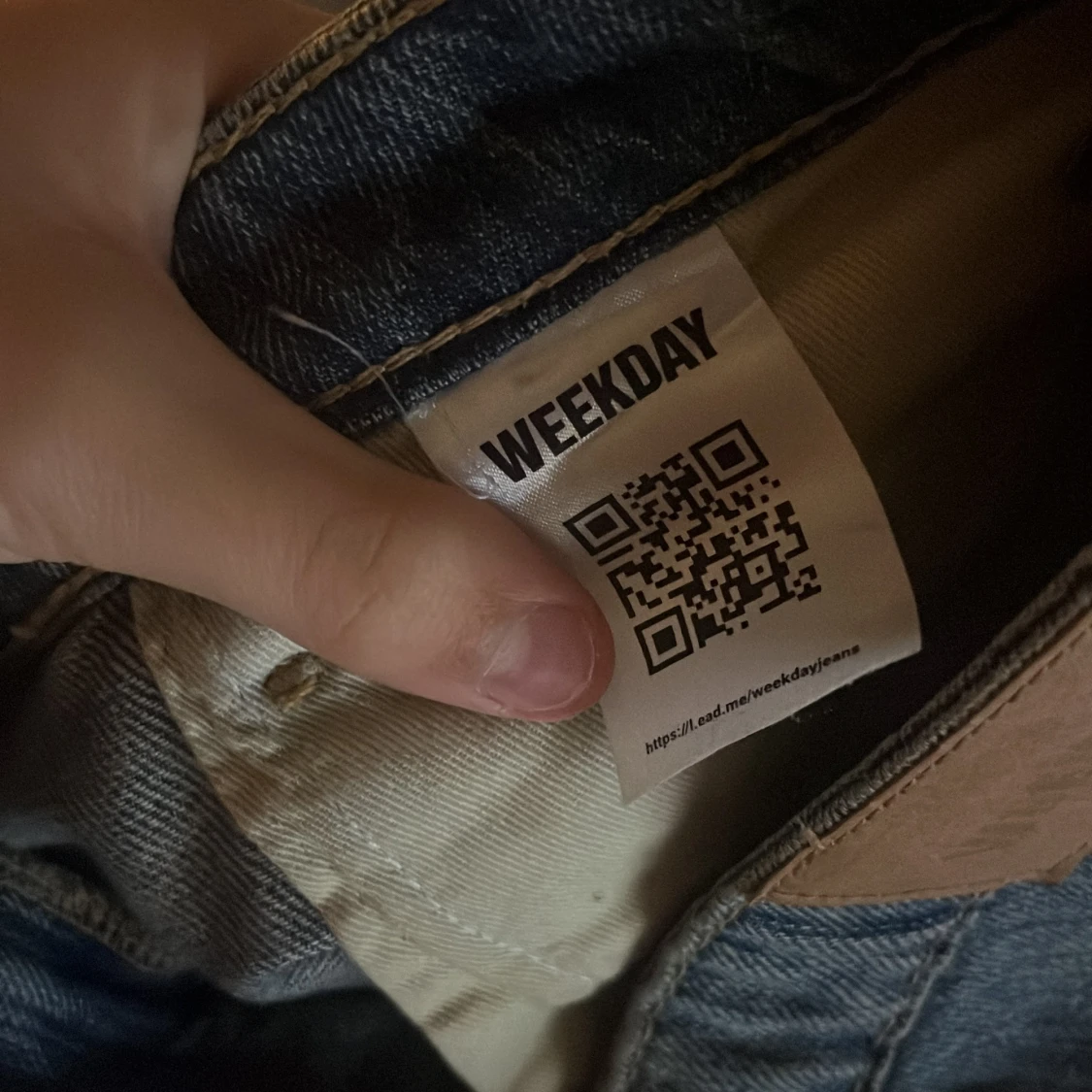 Blåa Weekday jeans bootcut - 3