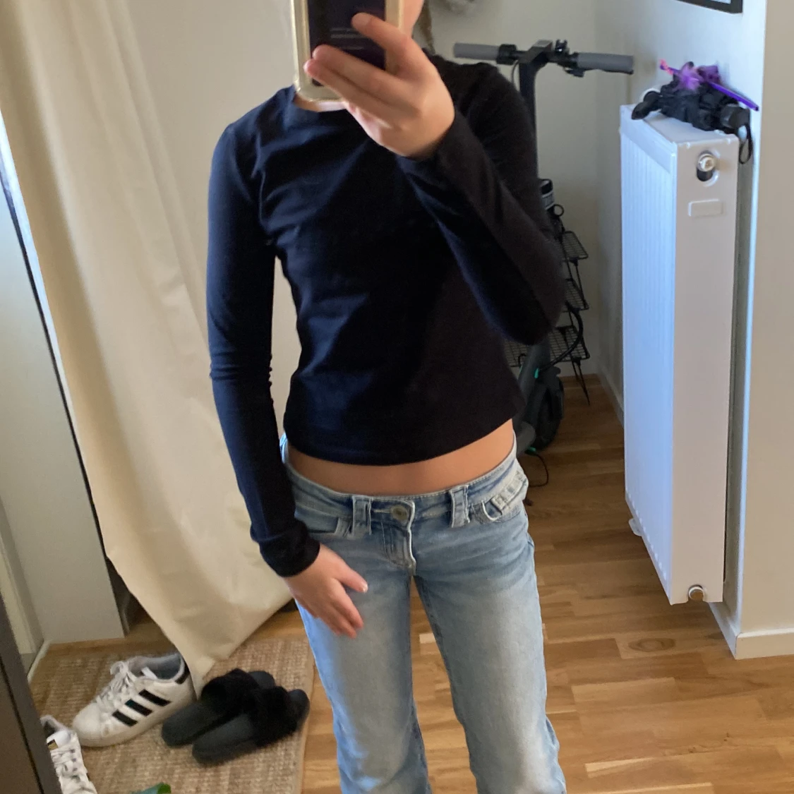 Svart långärmad topp från H&M - 3