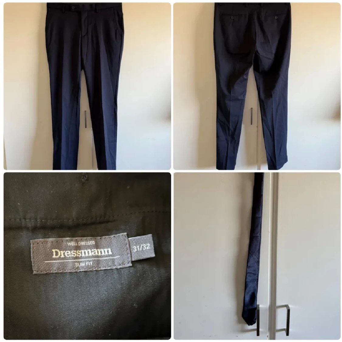 Mörkblå kostym Dressmann slim fit - 2