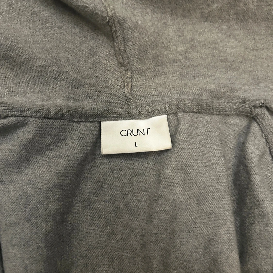 Grå hoodie med dragkedja från Grunt - 3