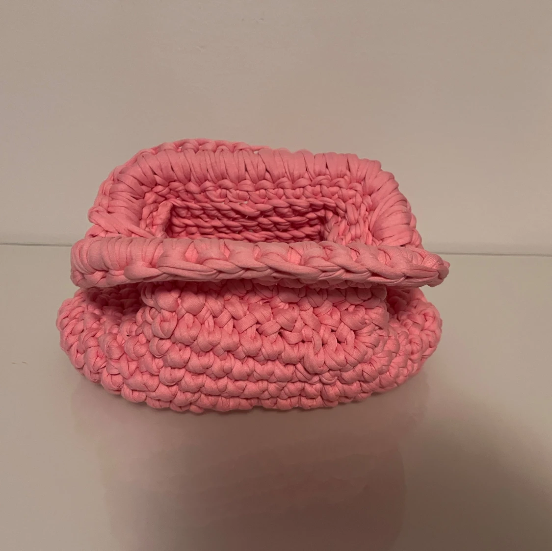 Handgjord rosa kuvertväska i bomull - 3