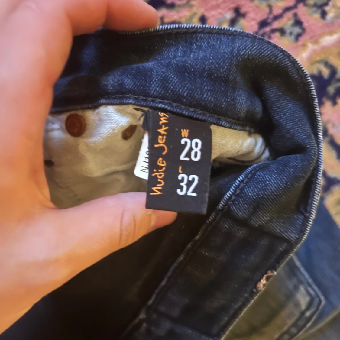 Blå slim jeans från Nudie Jeans finn 28/32 - 4