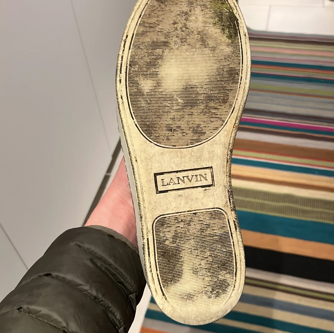 Grå mockasneakers från Lanvin - 1