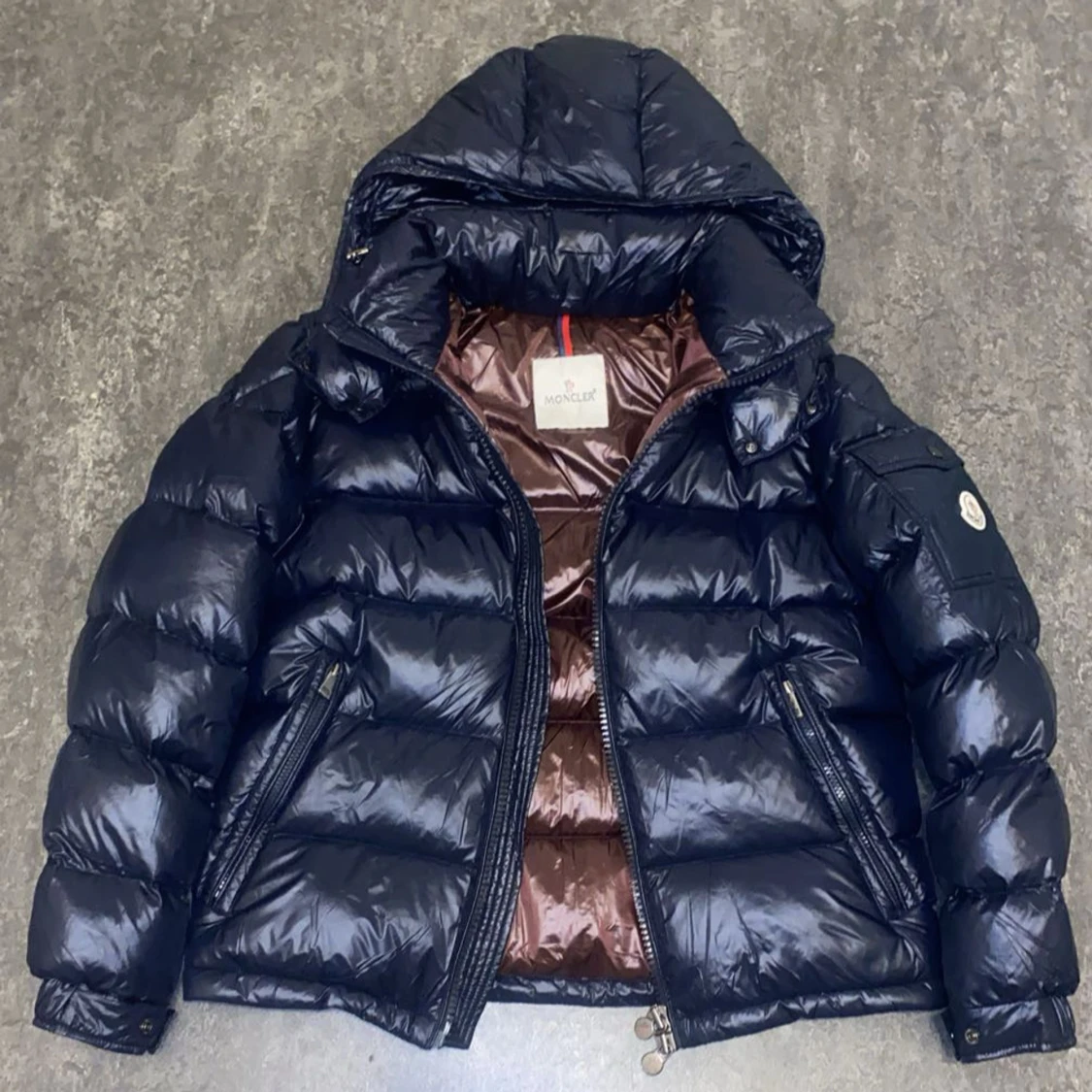 Moncler Maya mörkblå dunjacka - 2