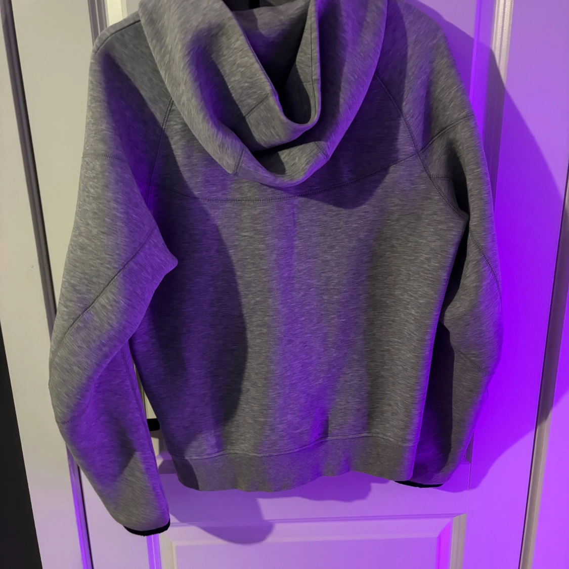 Grå Nike hoodie med dragkedja S - 1