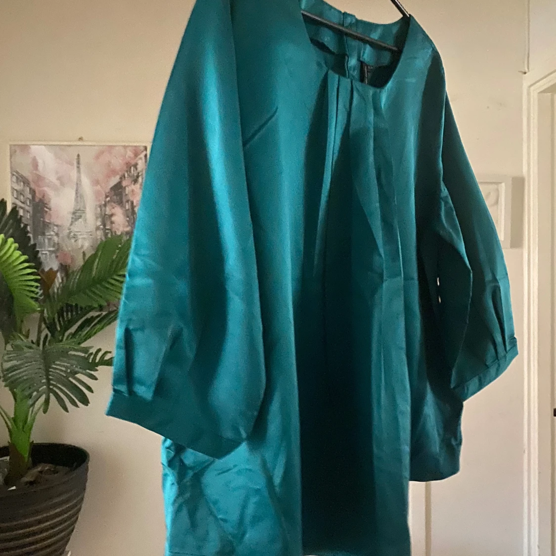 Turkos kort klänning /tunika från Pronto Moda