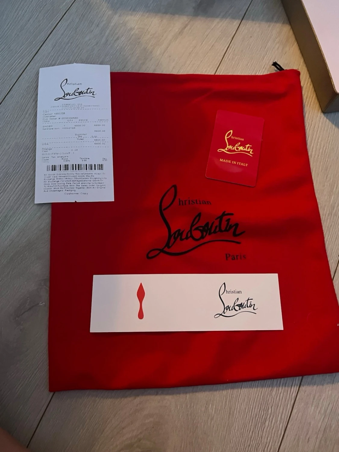 Gråa sneakers med röd sula Paris - 2