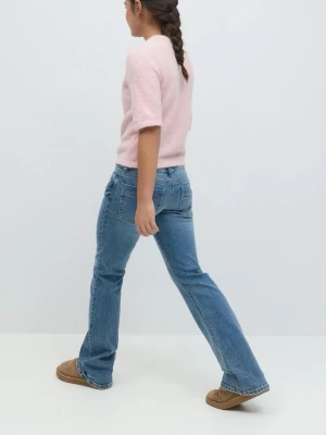 Scandi Low waist bootcut jeans - Säljer dessa superfina Low waist bootcut jeans. De är från ginas 14+ och är endast använd en gång.