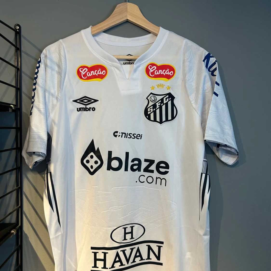 Vit Santos FC Neymar Jr fotbollströja