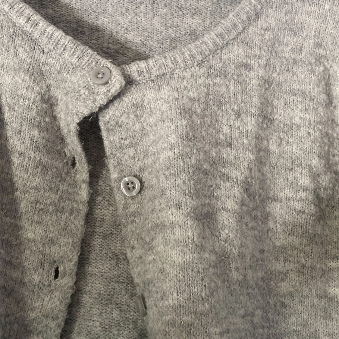Ljusgrå kofta från 157, storlek S - 4