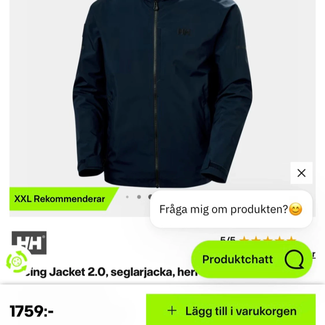 Marinblå Helly Hansen vindjacka M - 3