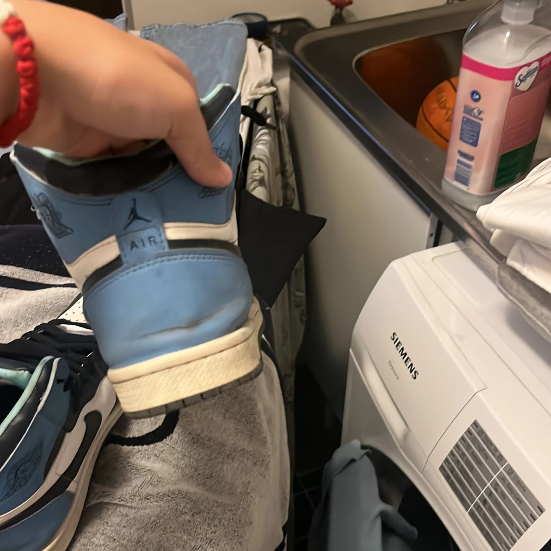 Nike Air Jordan 1 High blå/vit - 2