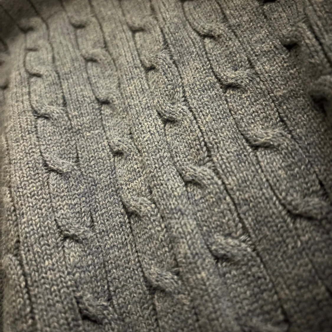 Blå kabelstickad tröja Lyle & Scott - 3