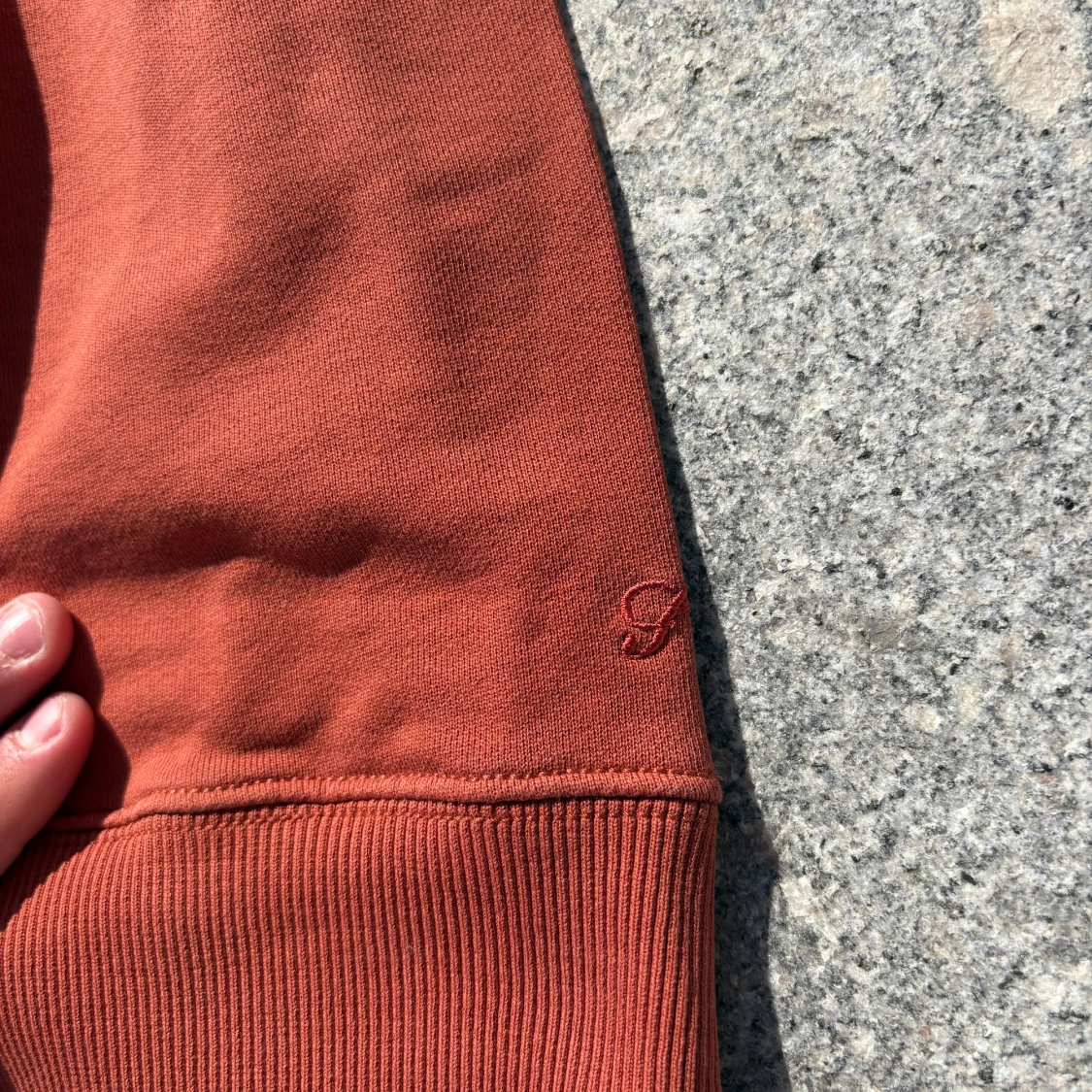 Rostbrun sweatshirt från Stenströms - 2